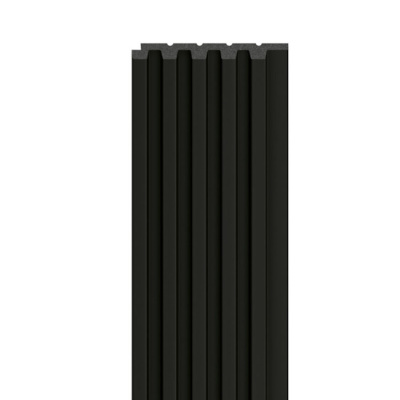 Стеновая панель реечная S-LINE Black (чёрный)